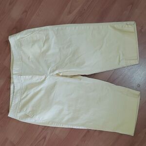 Talbots Pale Yellow Capri Pants 14 Petite